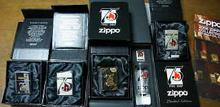 Zippo75周年記念モデル